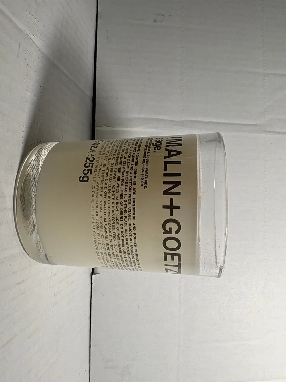 Malin + Goetz Sage Scented Candle — White